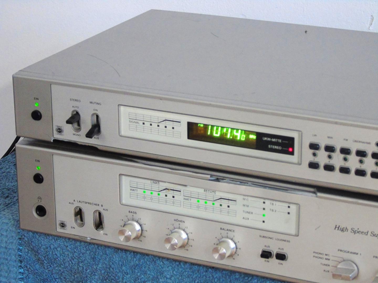 wzmacniacz i tuner uher vg-825 i eg-725 vintage. dostawa
