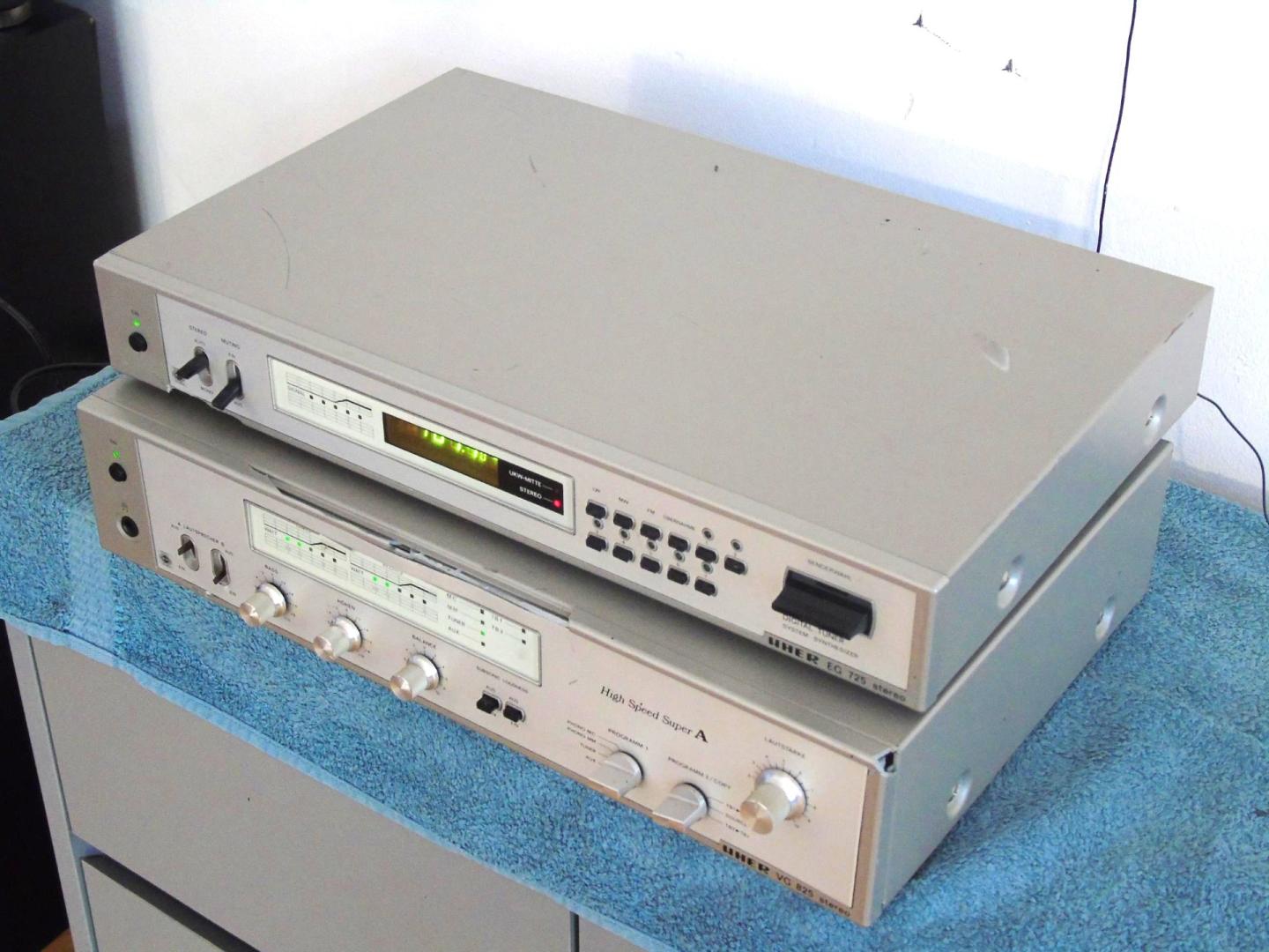 wzmacniacz i tuner uher vg-825 i eg-725 vintage. dostawa