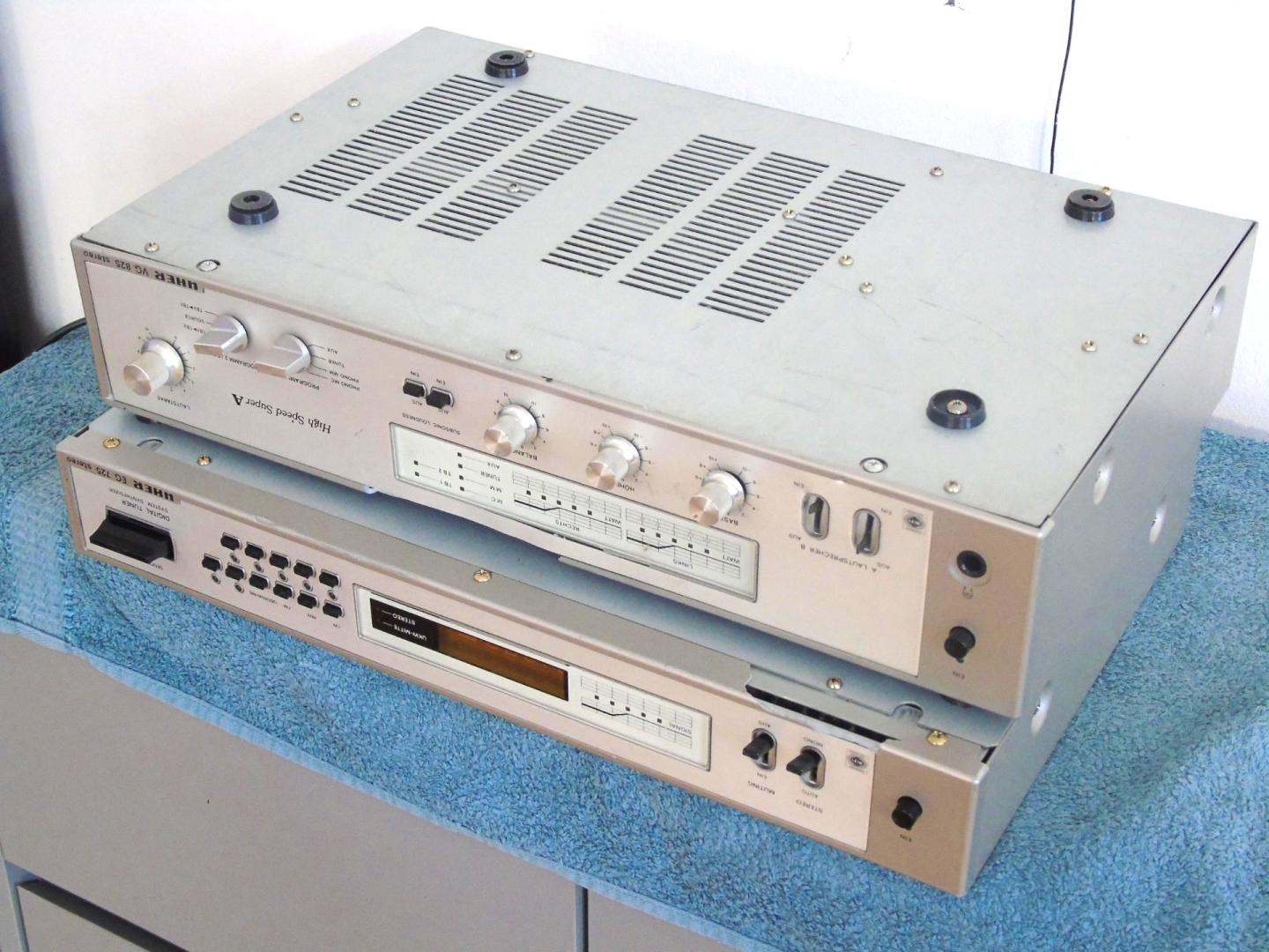 wzmacniacz i tuner uher vg-825 i eg-725 vintage. dostawa