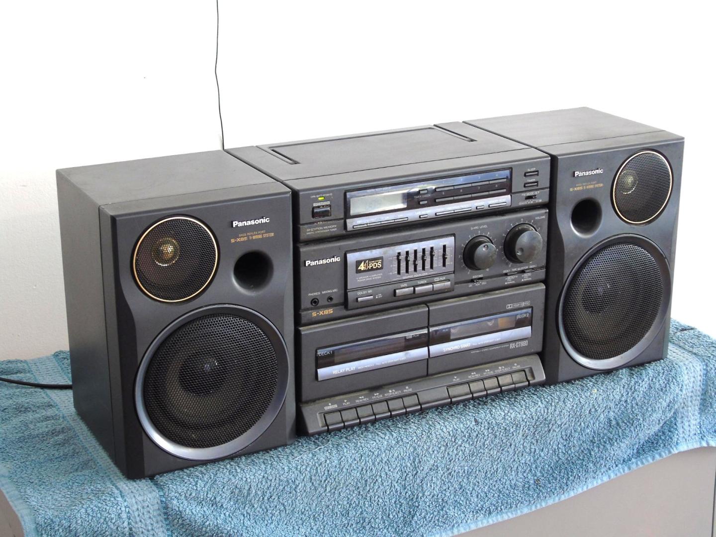Radio odtwarzacz Panasonic RX-TC980 sprawny Vintage. DOSTAWA.