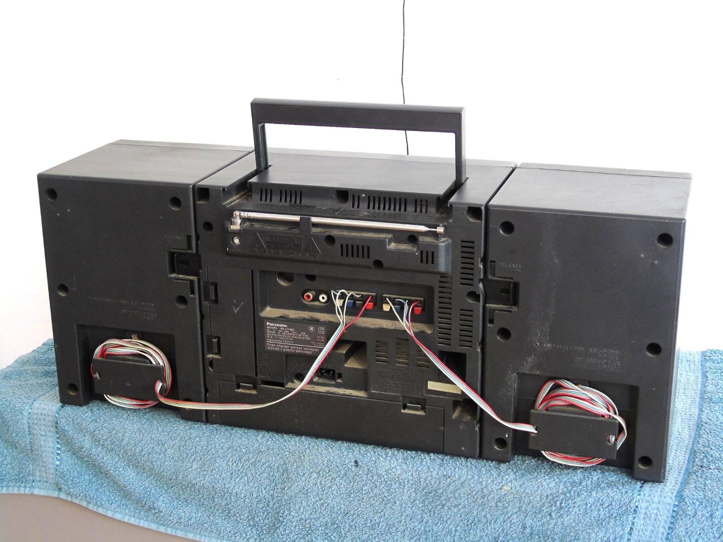Radio odtwarzacz Panasonic RX-TC980 sprawny Vintage. DOSTAWA.