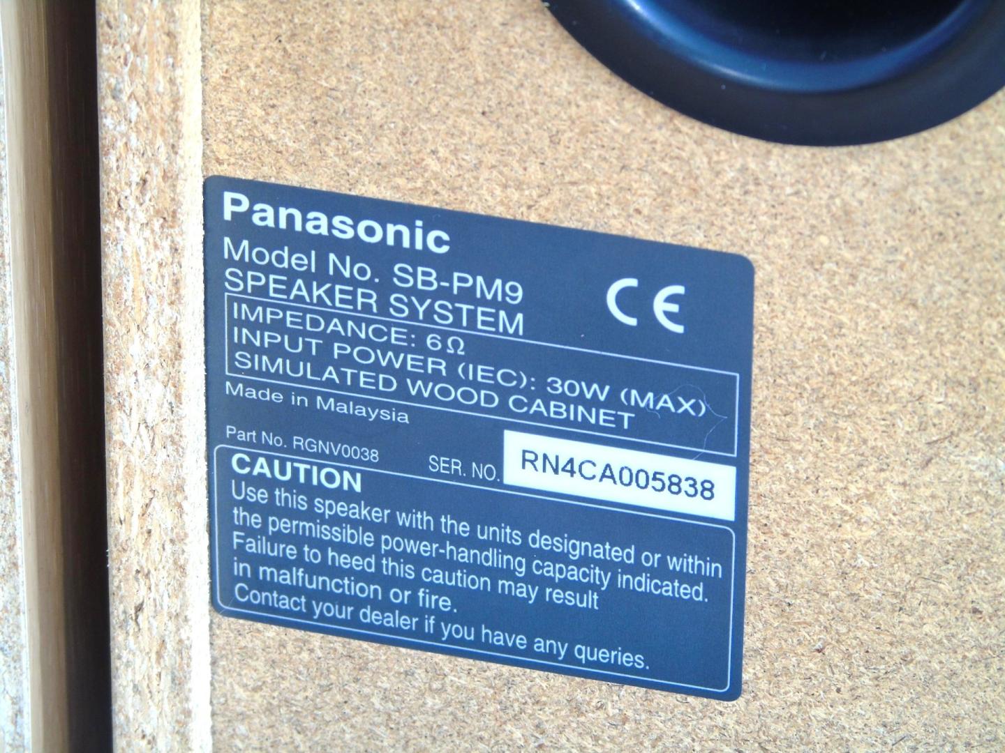 Kolumny Panasonic sb-pm9, sprawne. WYSYŁKA.