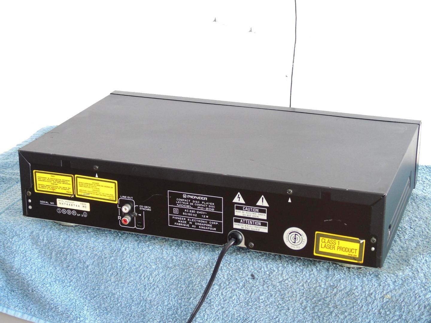 Odtwarzacz płyt Pioneer PD-202 sprawny i ładny. WYSYŁKA.