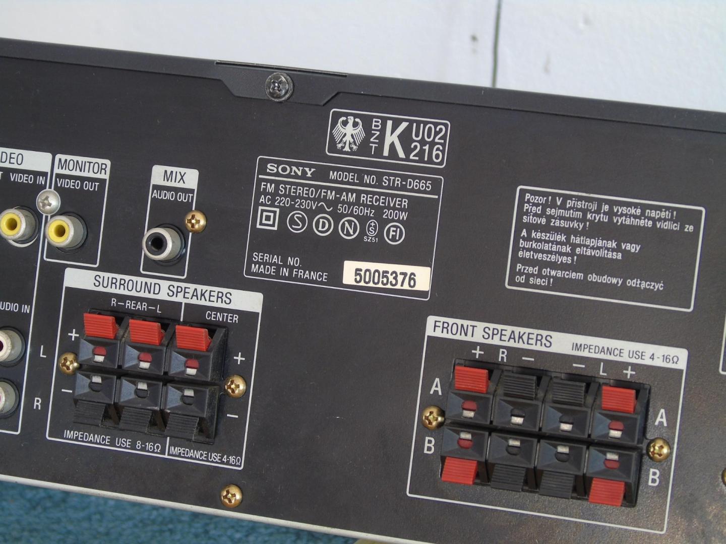amplituner sony str-d665 rds mocny i sprawny. dostawa