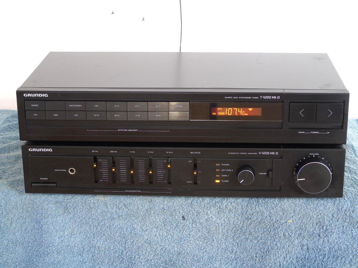 Wzmacniacz z korektorem i Tuner Grundig Vintage. DOSTAWA
