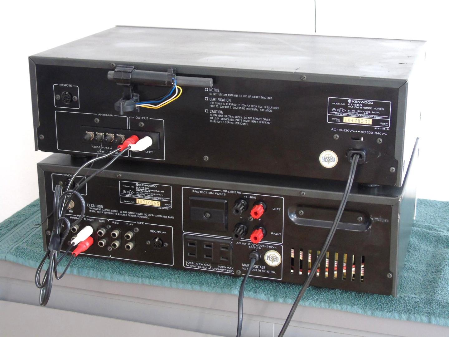 Wzmacniacz i Tuner Kenwood KA-500 i KT-500 sprawne Vintage. DOSTAWA