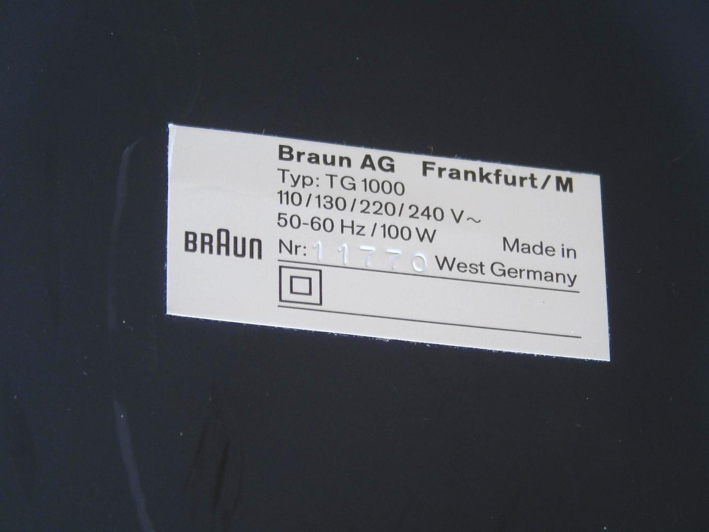 Magnetofon szpulowy Braun TG-1000 ładny. DOSTAWA.