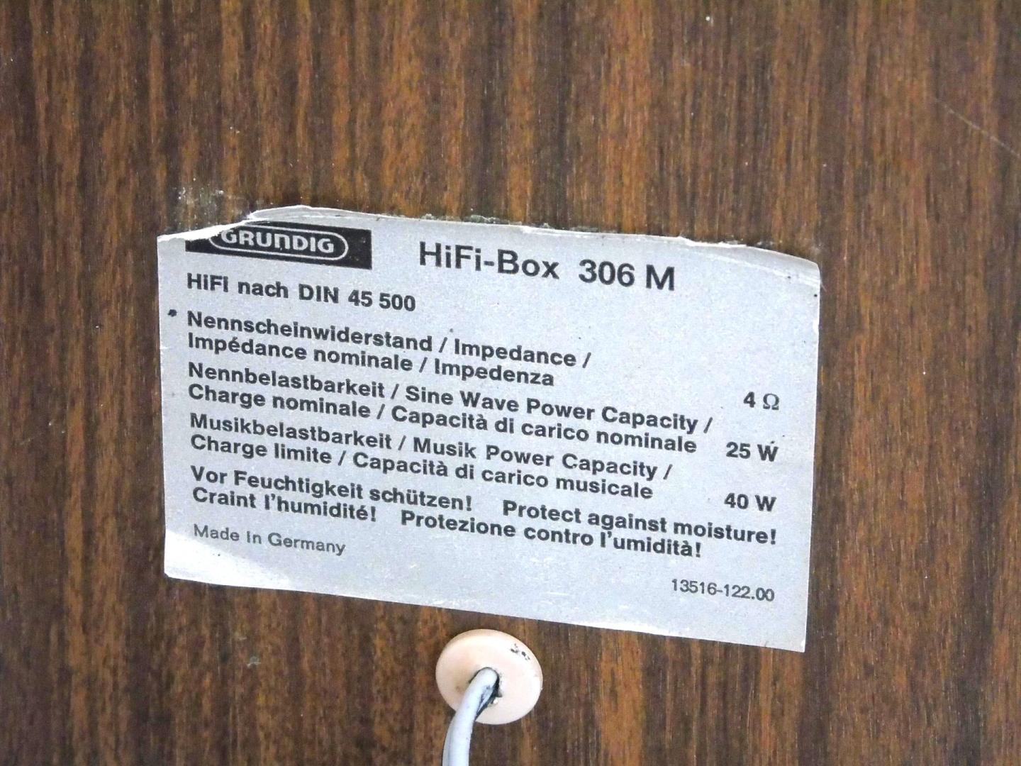 monitory grundig box 306 m vintage hifi. dostawa
