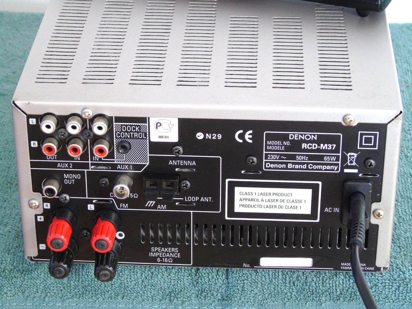 śliczna wieża denon rcd-m37 pilot usb mp3 cd rds aux sprawna. dostawa