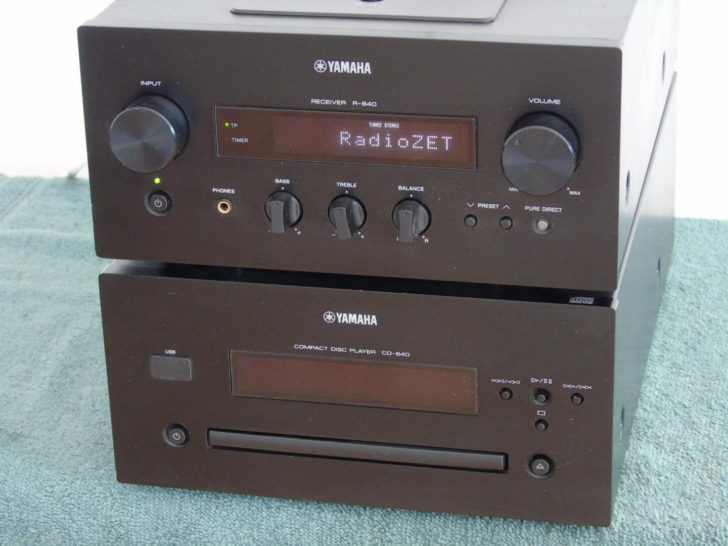 amplituner i cd yamaha r-840 cd-640. wysyłka