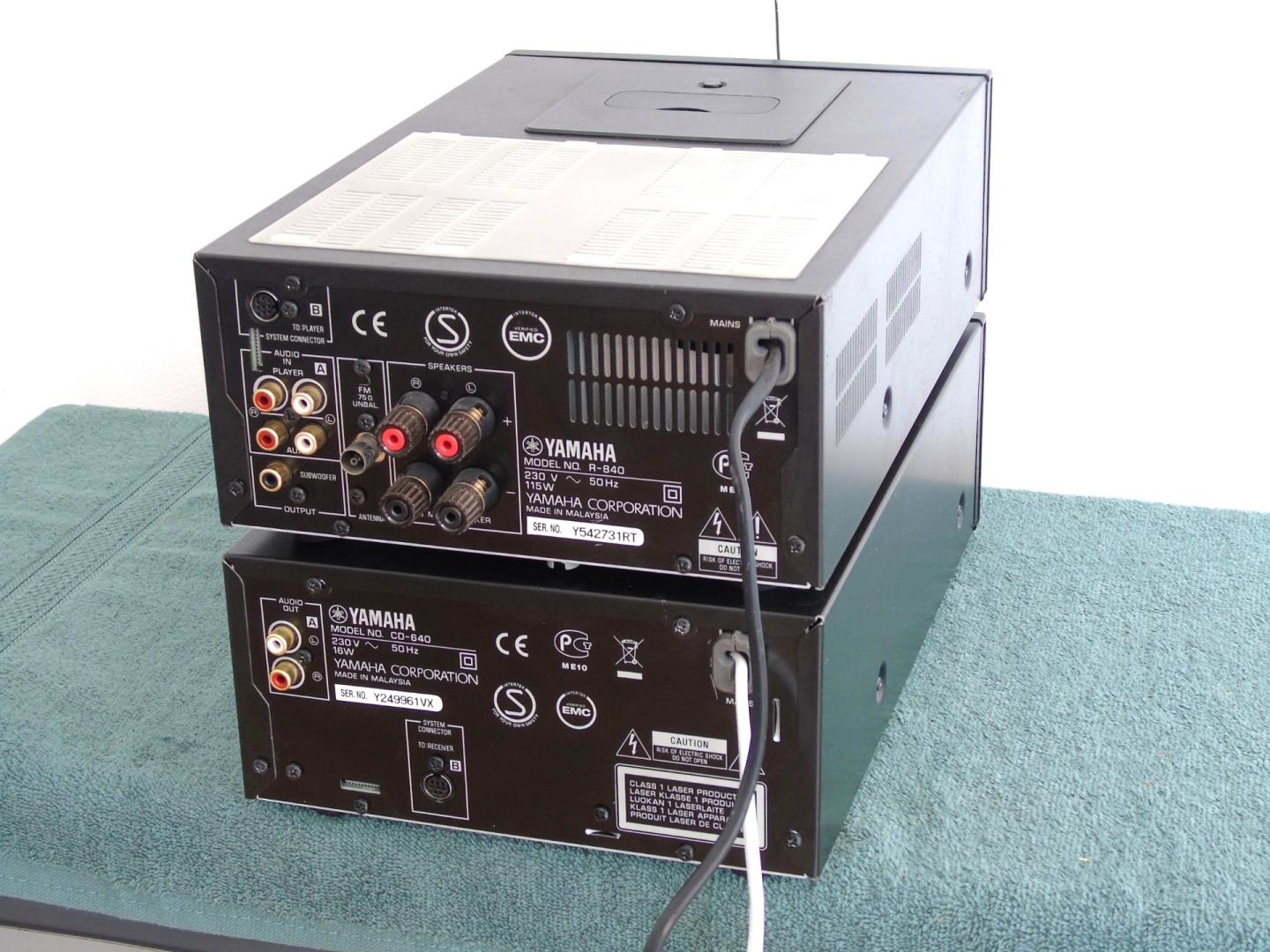amplituner i cd yamaha r-840 cd-640. wysyłka