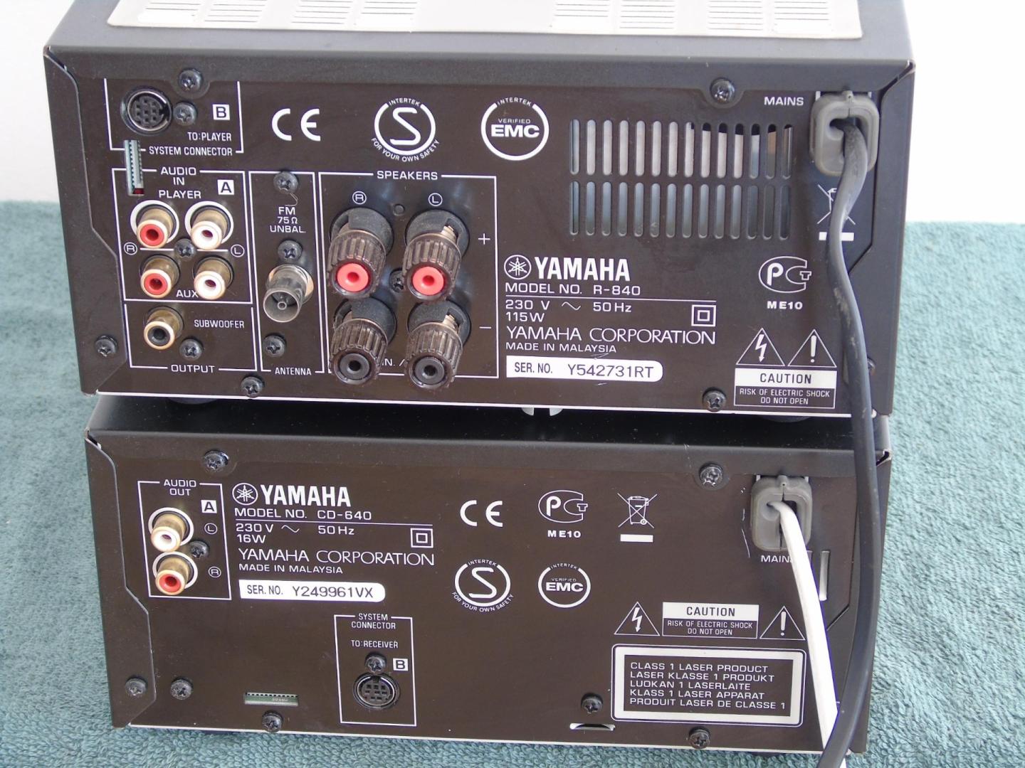 amplituner i cd yamaha r-840 cd-640. wysyłka