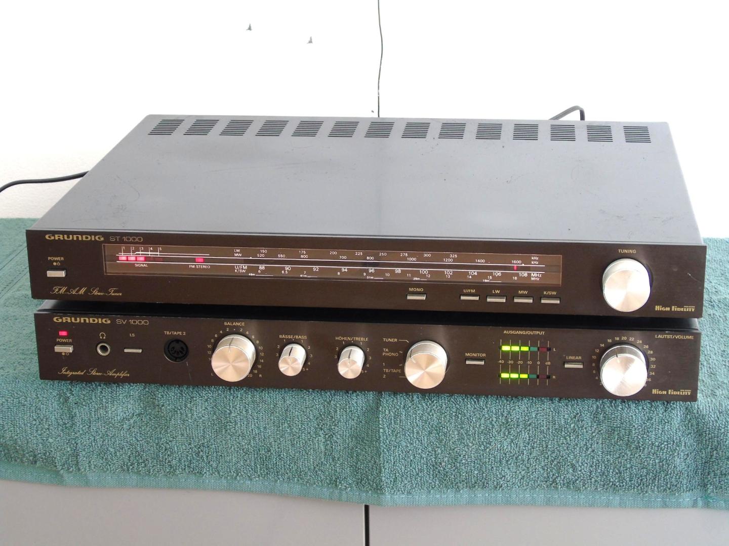 wzmacniacz i tuner grundig sv i st 1000 vintage. dostawa