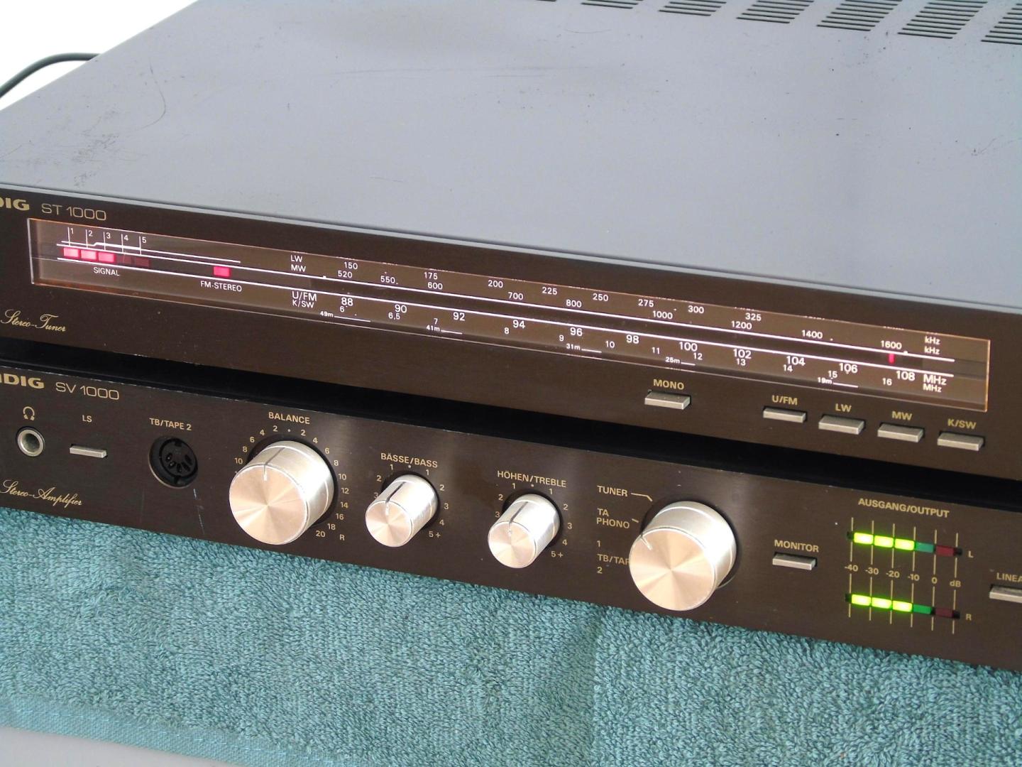 wzmacniacz i tuner grundig sv i st 1000 vintage. dostawa