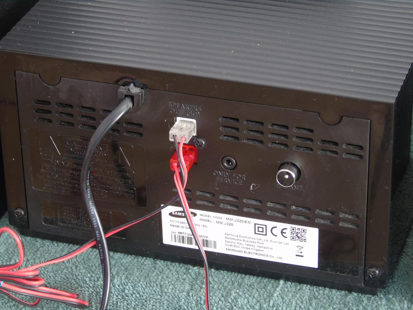 wieża samsung pilot usb mp-3 bt cd rds aux kol. dostawa