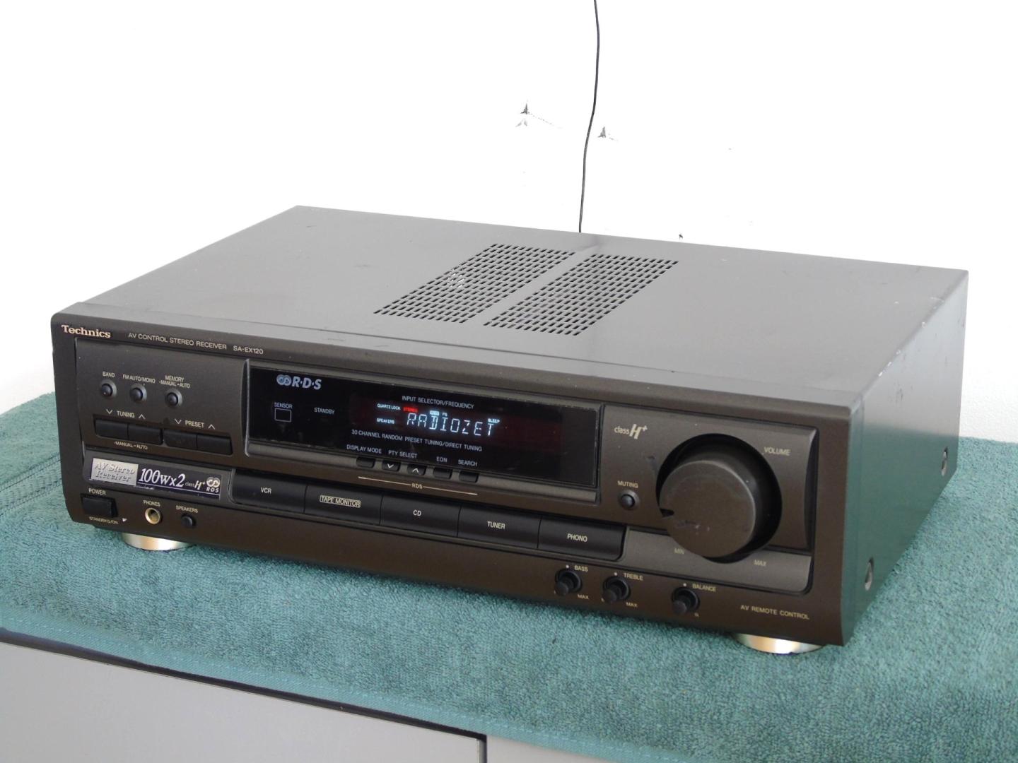 Wzmacniacz z radiem Technics SA-EX 120 sprawny i mocny 2x 100 wat. DOS
