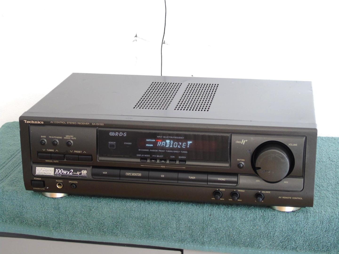 Wzmacniacz z radiem Technics SA-EX 120 sprawny i mocny 2x 100 wat. DOS
