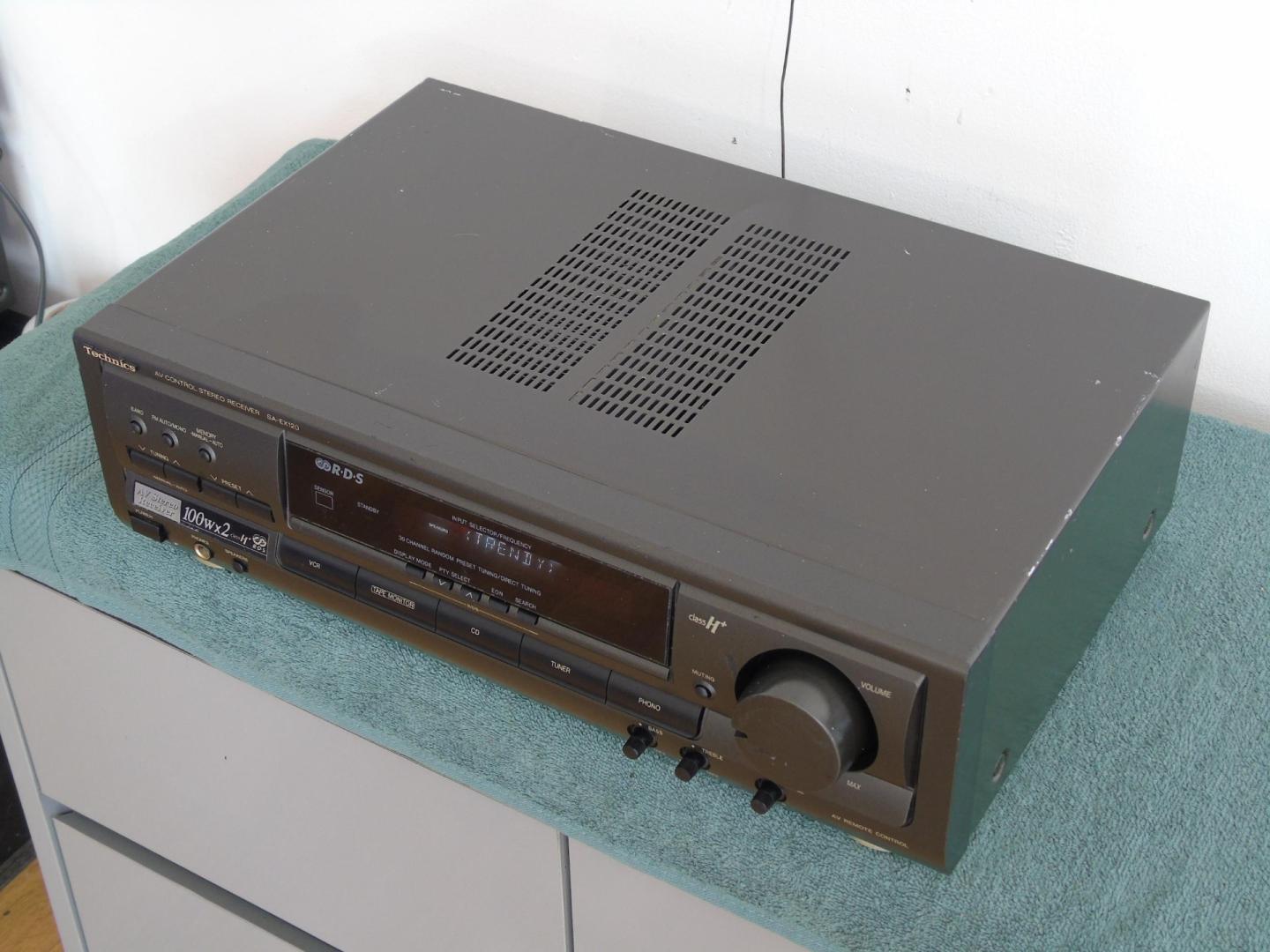 Wzmacniacz z radiem Technics SA-EX 120 sprawny i mocny 2x 100 wat. DOS
