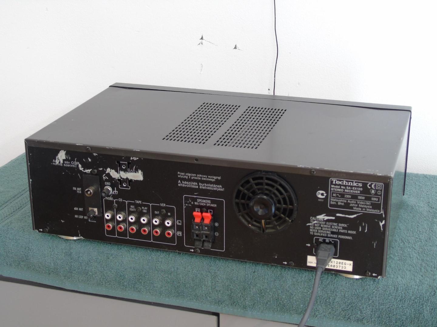 Wzmacniacz z radiem Technics SA-EX 120 sprawny i mocny 2x 100 wat. DOS