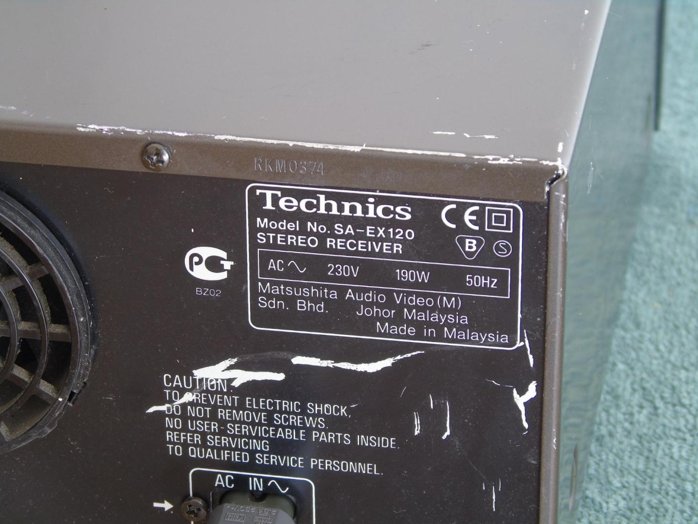 Wzmacniacz z radiem Technics SA-EX 120 sprawny i mocny 2x 100 wat. DOS