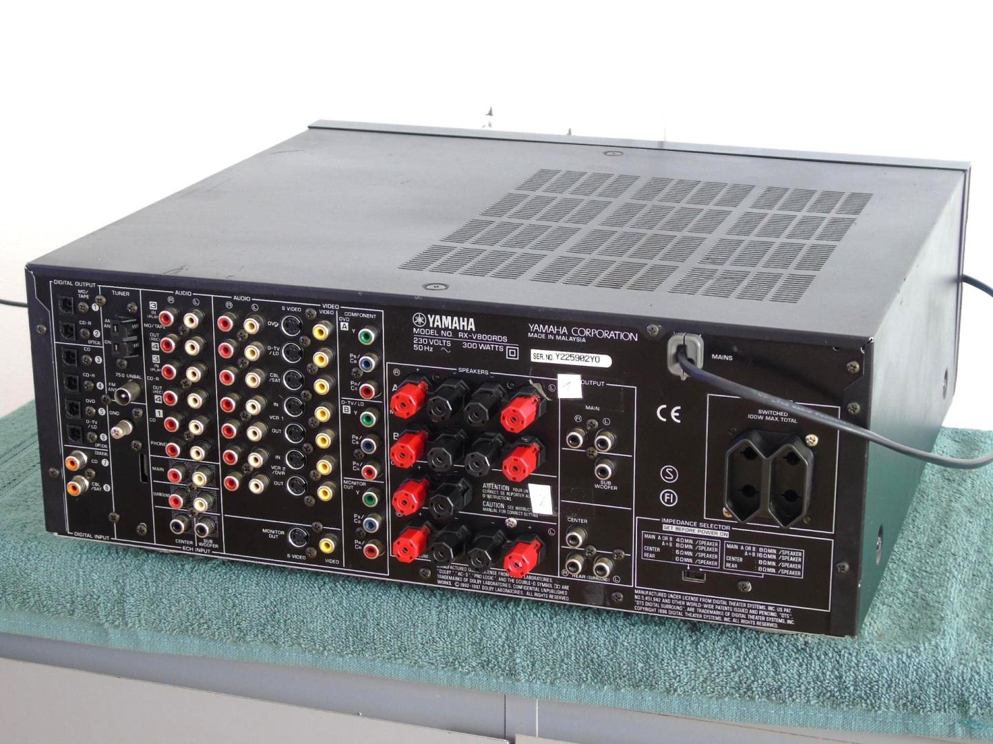 amplituner yamaha rx-v800 rds mocny 2x 140 wat. dostawa