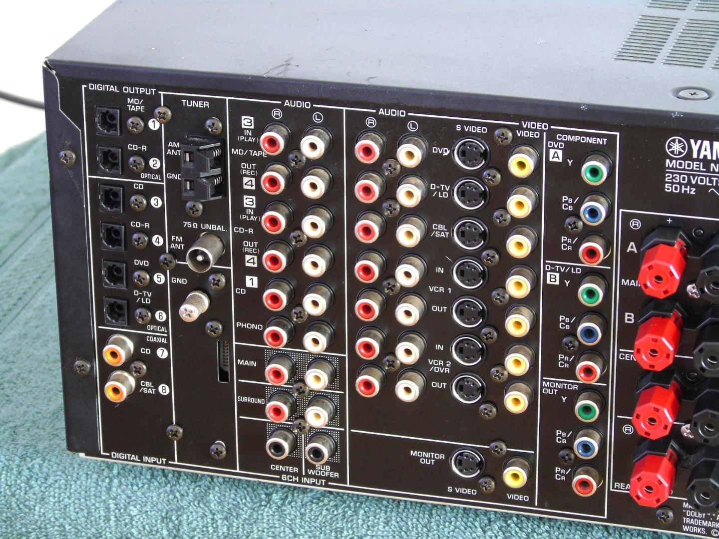 amplituner yamaha rx-v800 rds mocny 2x 140 wat. dostawa