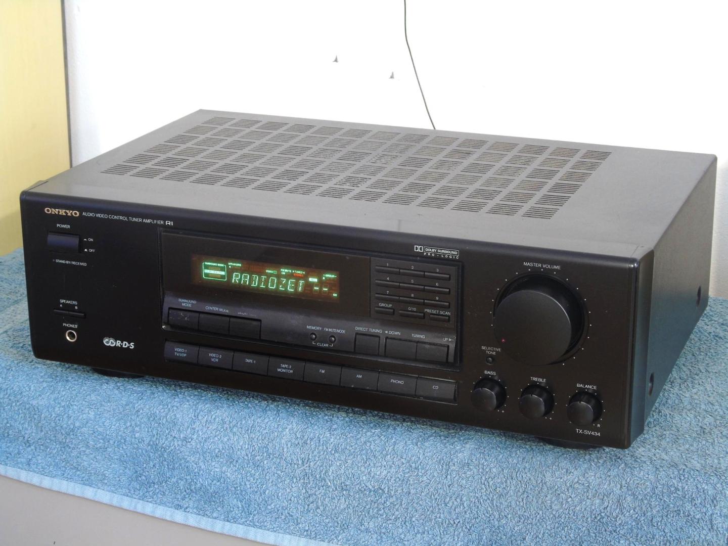 amplituner onkyo tx-sv 434 mocny 240 wat. dostawa.