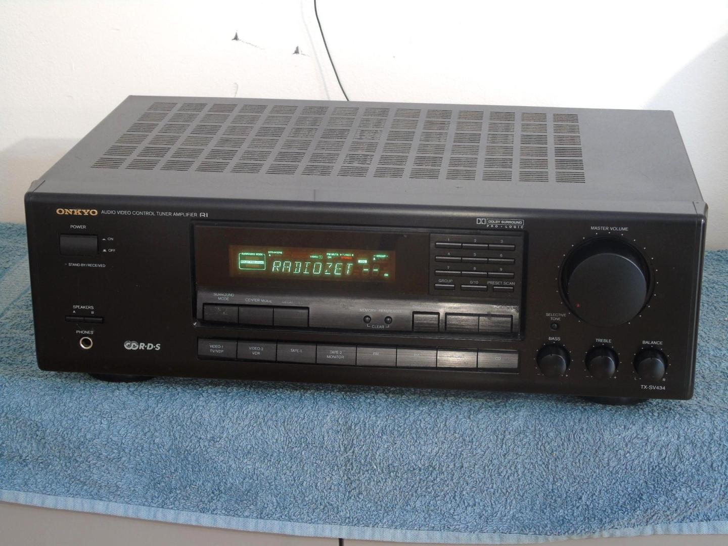 amplituner onkyo tx-sv 434 mocny 240 wat. dostawa.