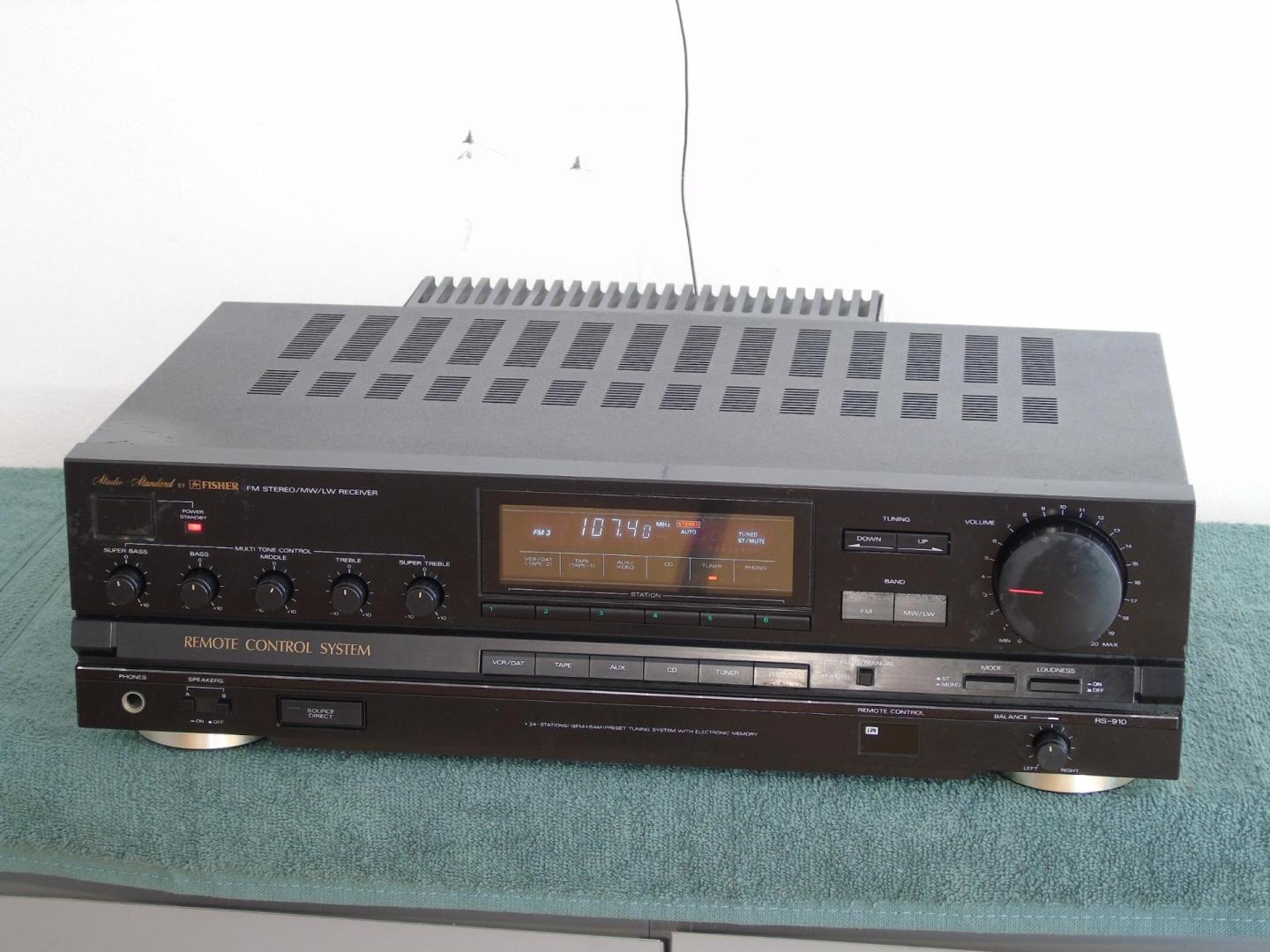 amplituner fisher rs-910 mocny. wysyłka.