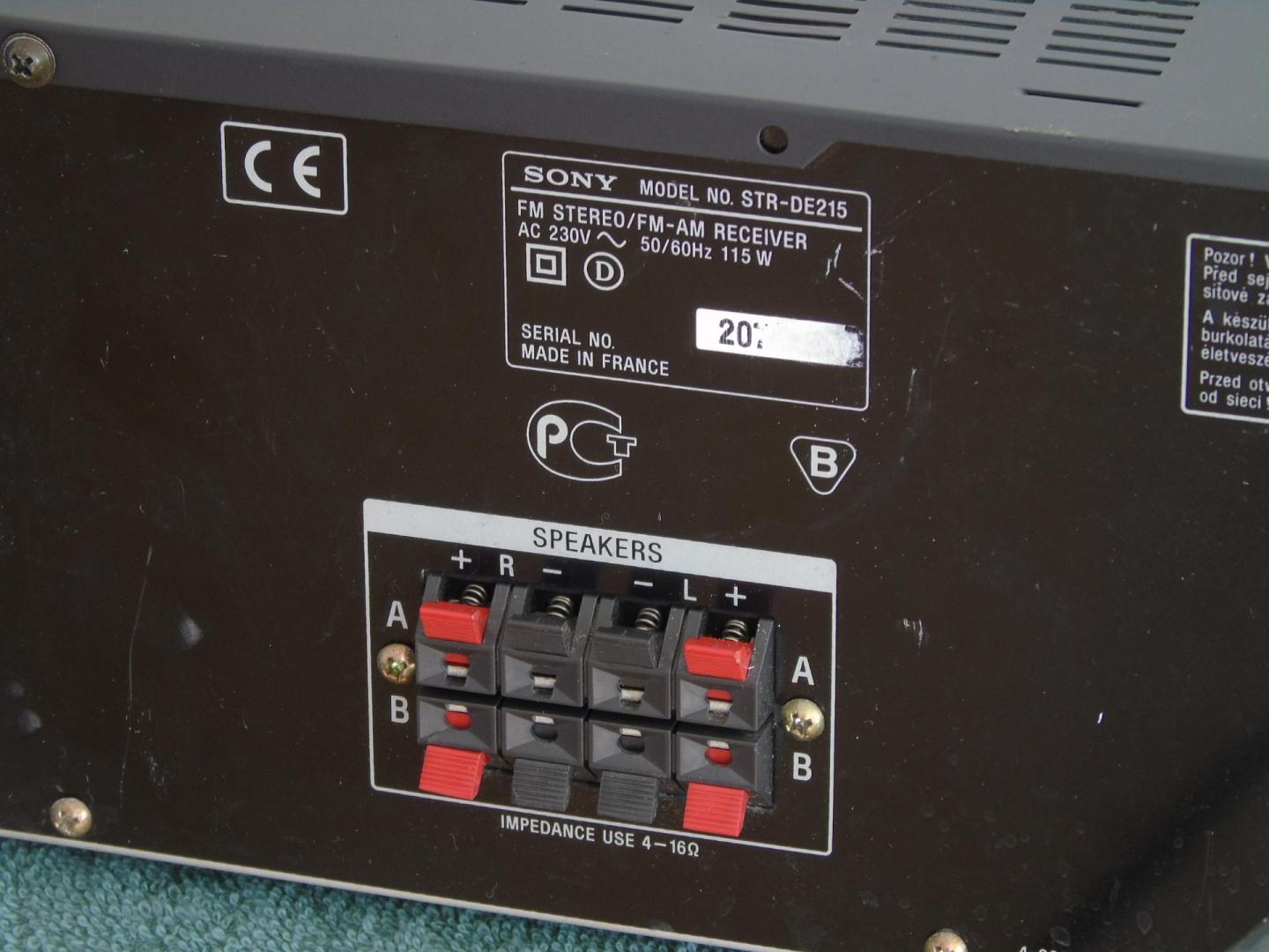 amplituner sony str-de215 rds sprawny. wysyłka