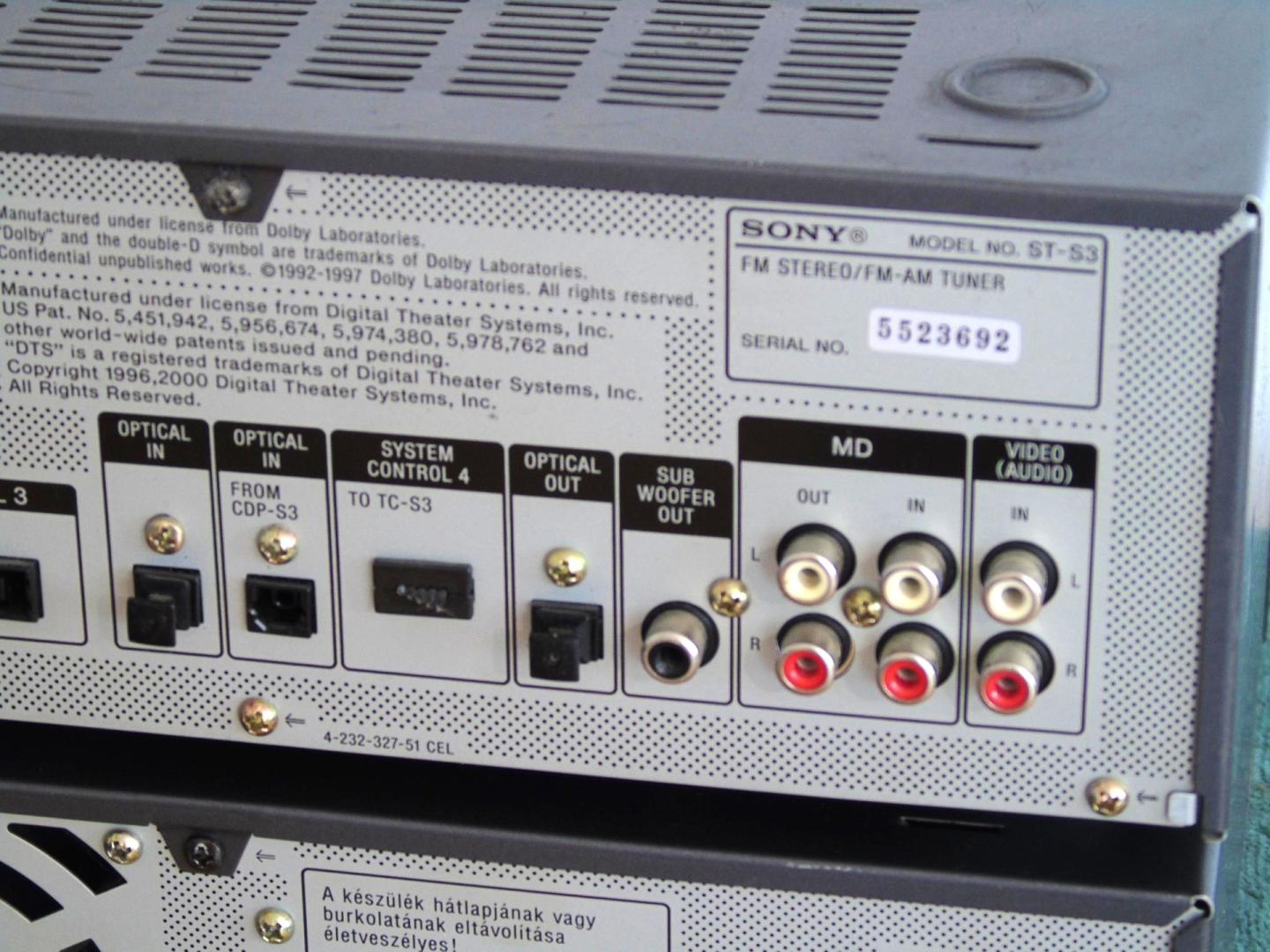 Wzmacniacz stereo Sony TA-S3 korektor graficzny wejście optyczne. DOST