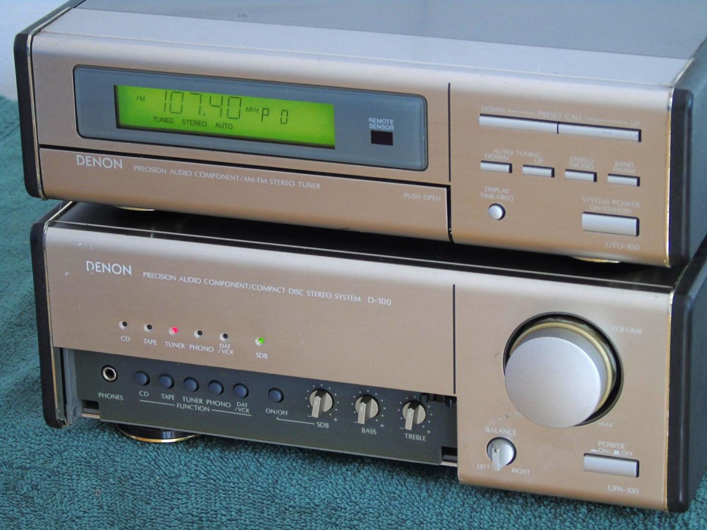Wzmacniacz z radiem Denon seria UPA-100 UTU-100 sprawny. WYSYŁKA