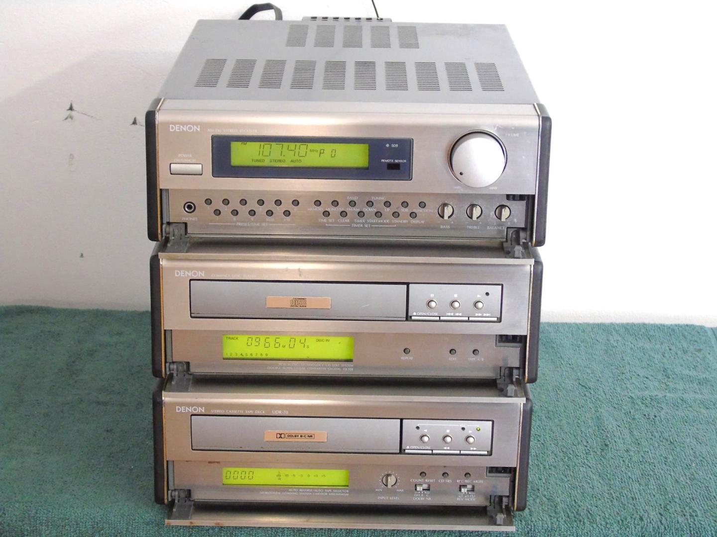 wieża denon amplituner cd mag aux phono. dostawa