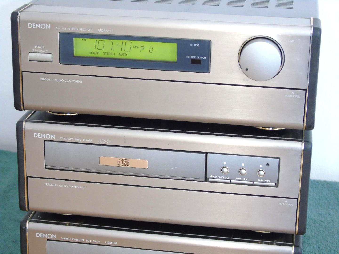 wieża denon amplituner cd mag aux phono. dostawa
