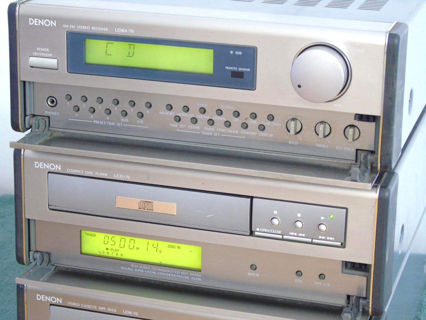 wieża denon amplituner cd mag aux phono. dostawa