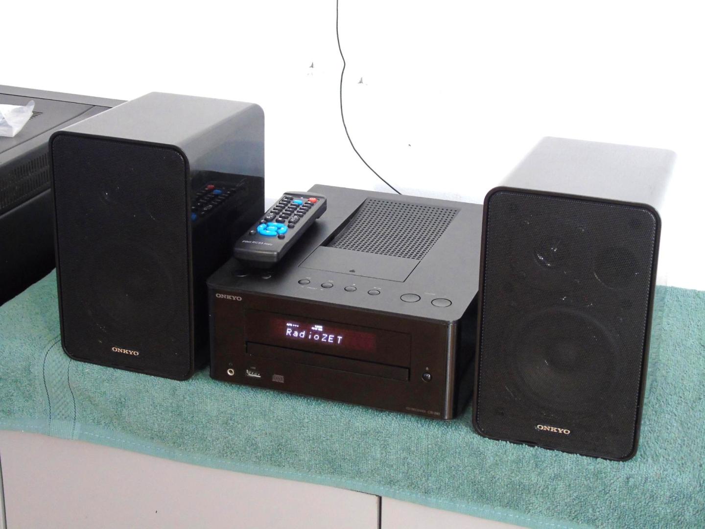 wieża onkyo pilot usb mp-3 cd rds aux kol. dostawa