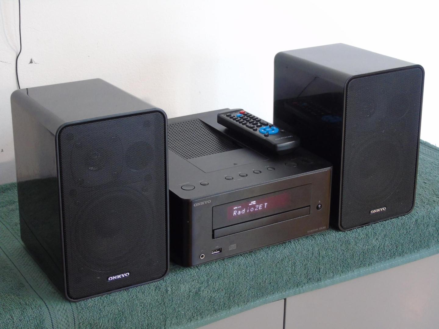 wieża onkyo pilot usb mp-3 cd rds aux kol. dostawa