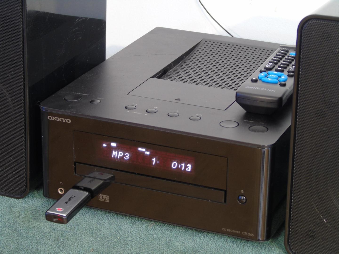 wieża onkyo pilot usb mp-3 cd rds aux kol. dostawa