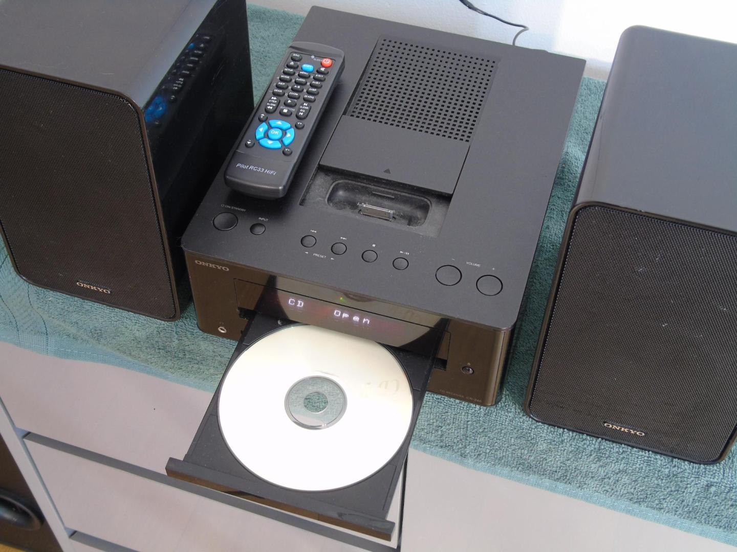 wieża onkyo pilot usb mp-3 cd rds aux kol. dostawa