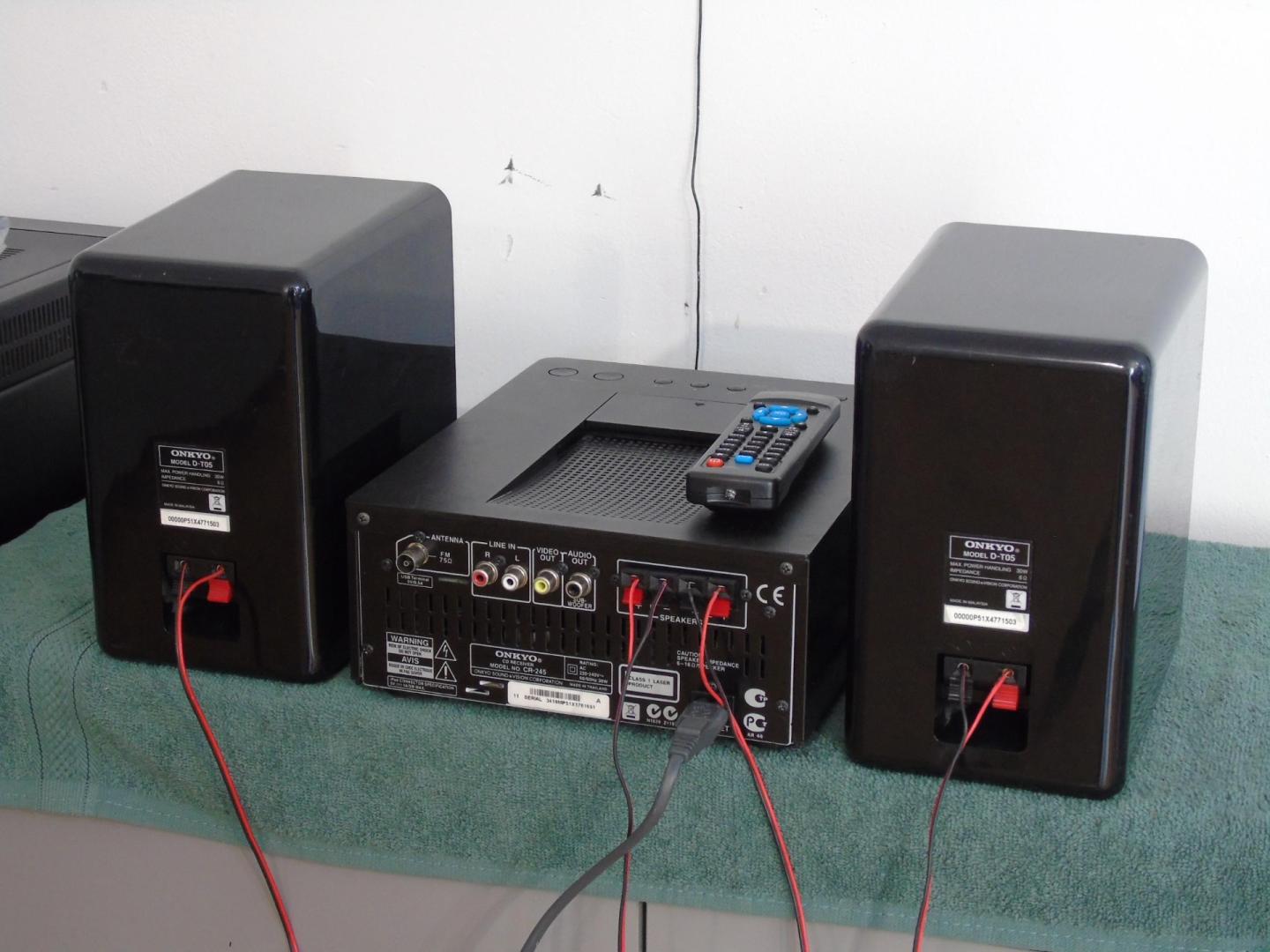 wieża onkyo pilot usb mp-3 cd rds aux kol. dostawa