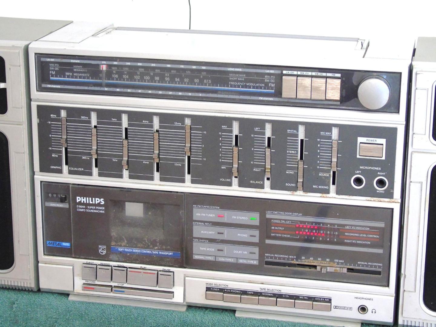 Radio magnetofon Philips D-8644 Vinage. DOSTAWA