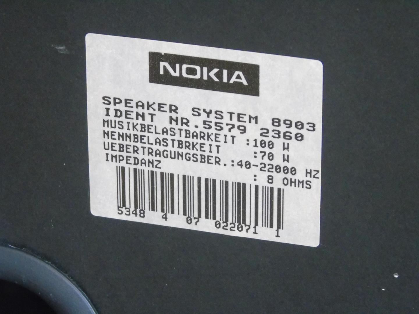Świetne kolumny stereo Nokia 2x 100 wat. DOSTAWA