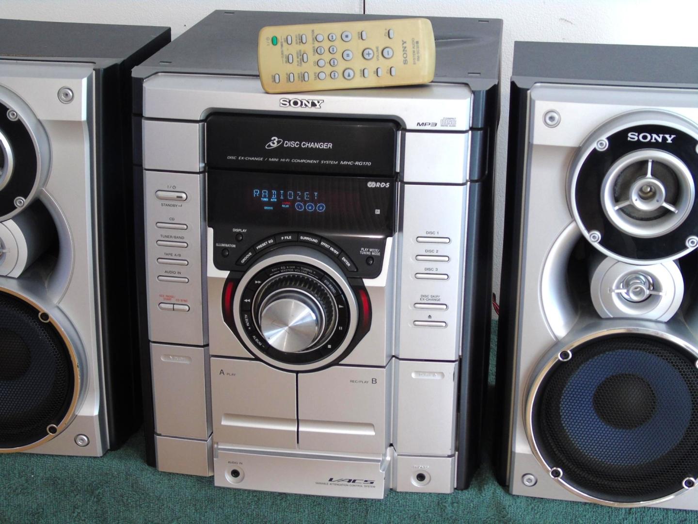 wieża sony hcd-rg170 pilot kolumny sprawna. dostawa.