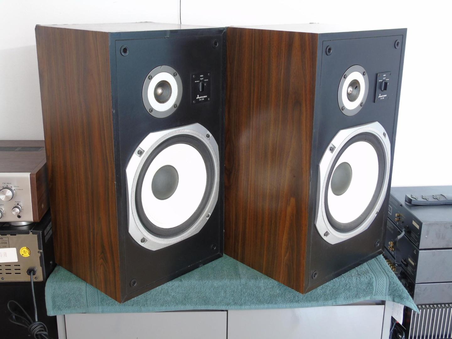 Kolumny Mitsubishi DS-25B świetne stereo Vintage. DOSTAWA.