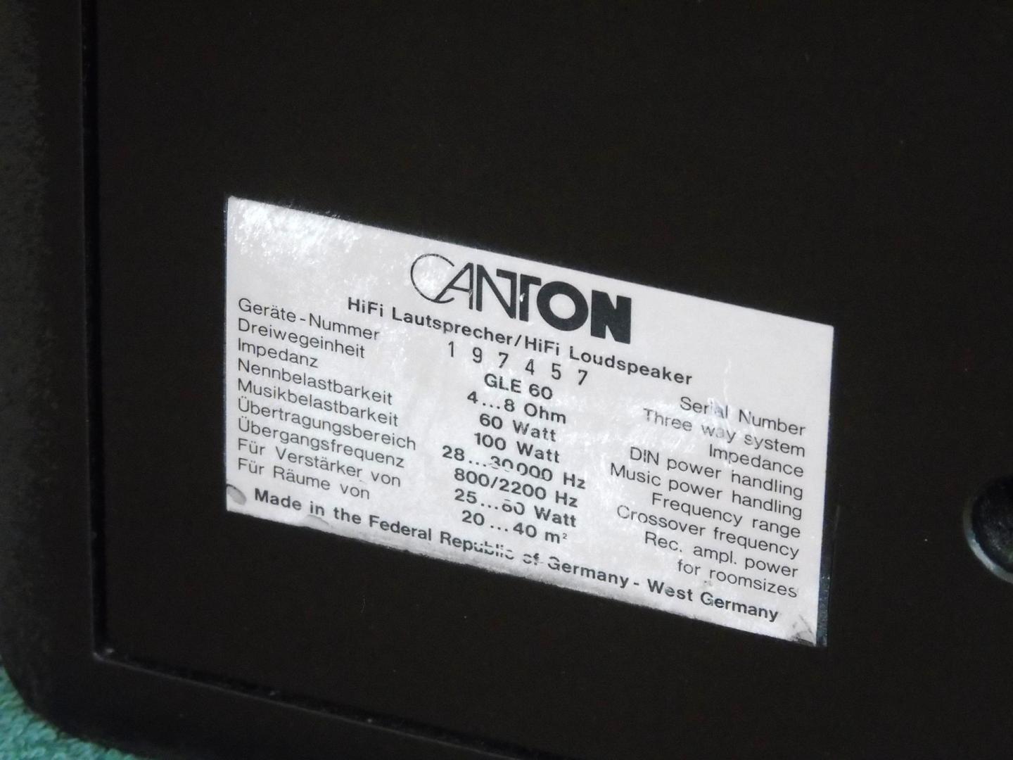 kolumny canton gle-60 świetne stereo. dostawa