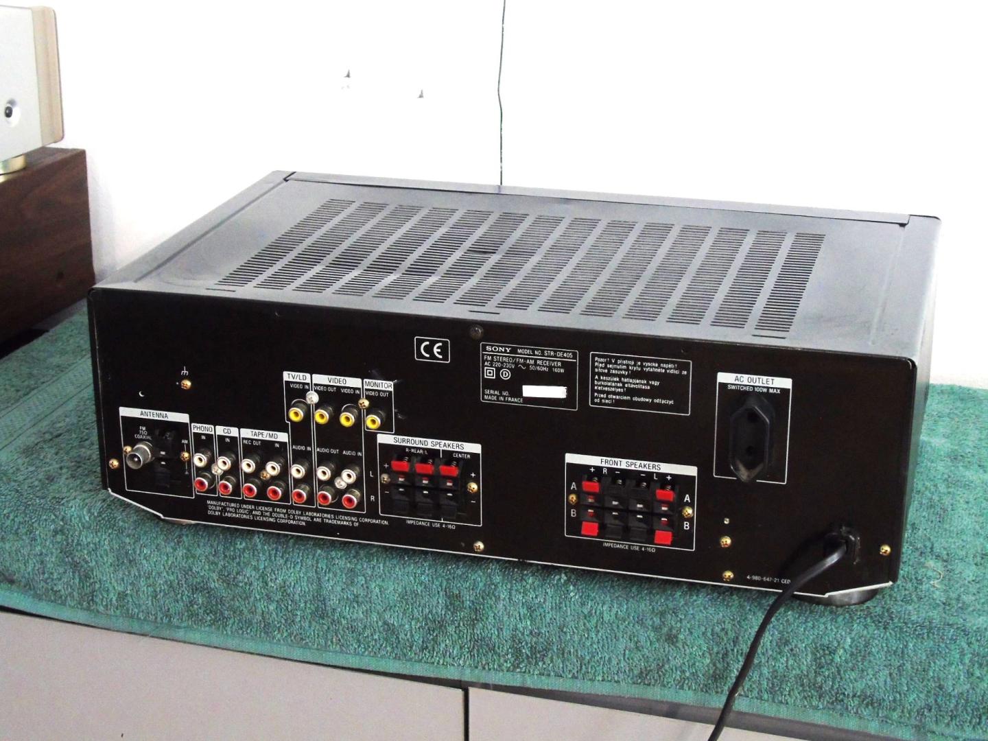 amplituner sony str-de405 rds sprawny i mocny 2x 120 wat. dostawa