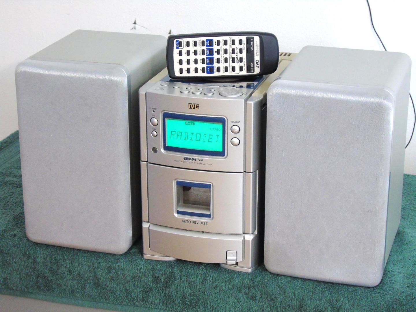 sprawna wieża jvc ux-t250 pilot kolumny, wysyłka.