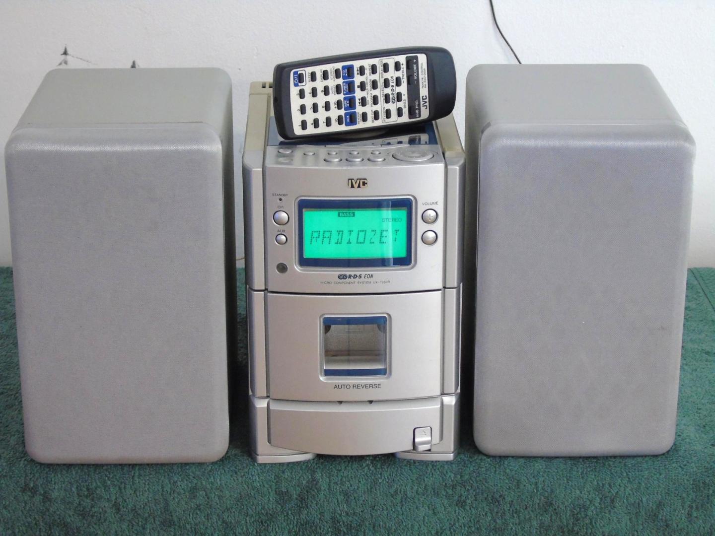 sprawna wieża jvc ux-t250 pilot kolumny, wysyłka.