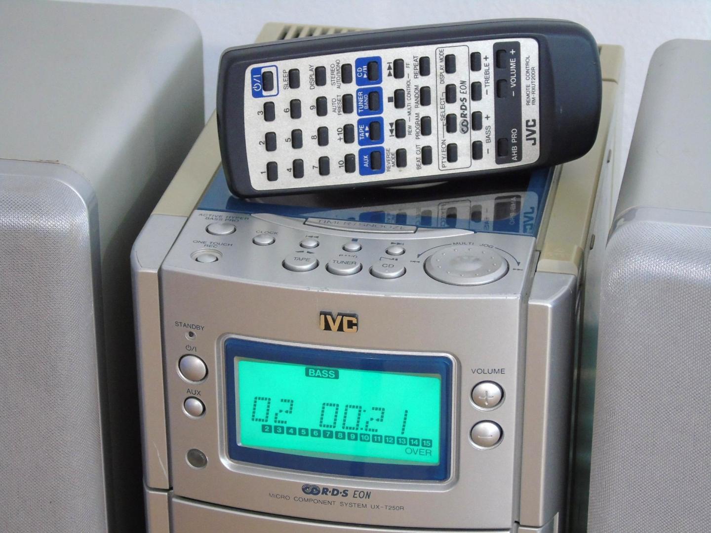 sprawna wieża jvc ux-t250 pilot kolumny, wysyłka.