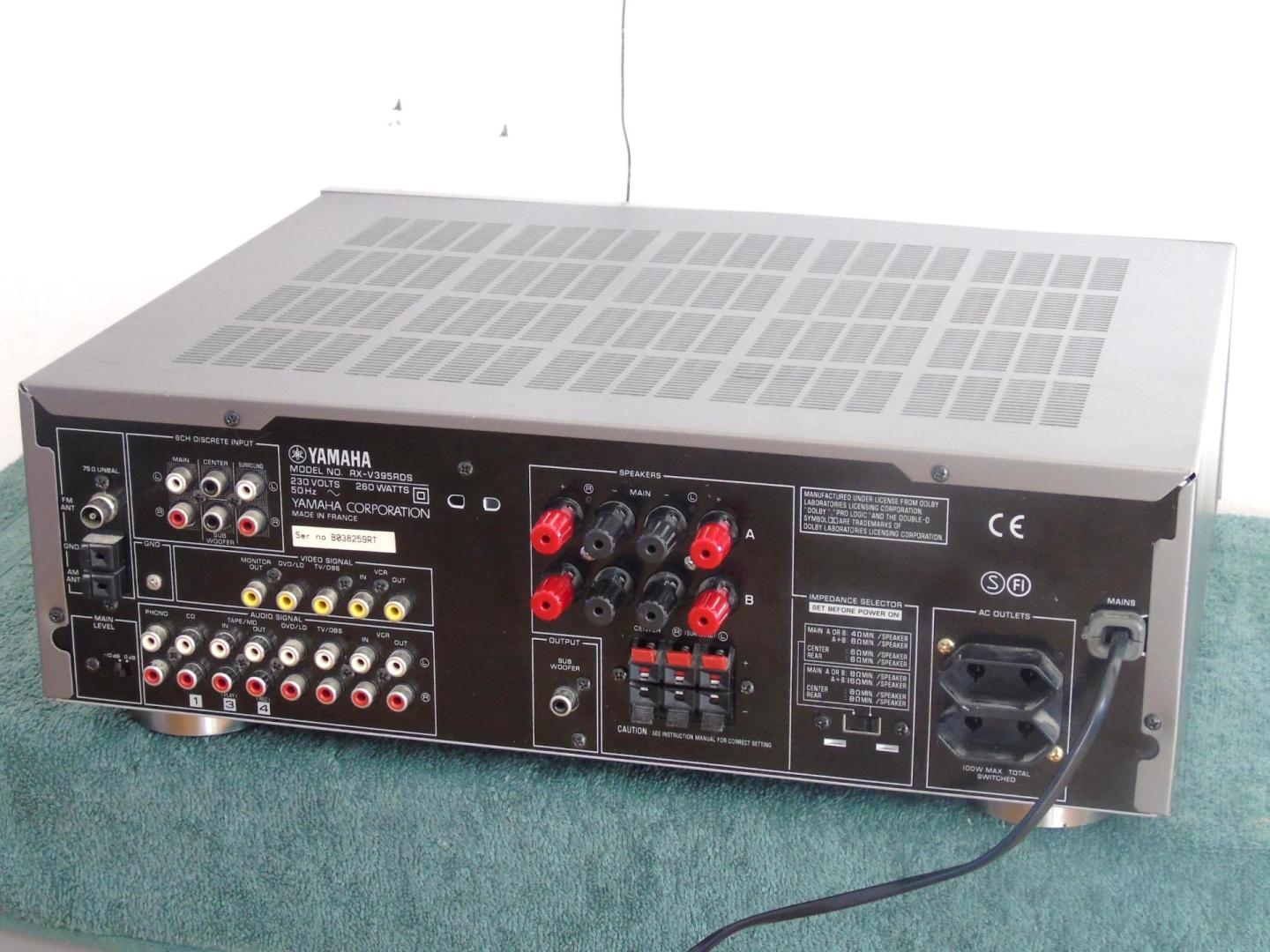 amplituner yamaha rx-v395 rds mocny i sprawny. dostawa.